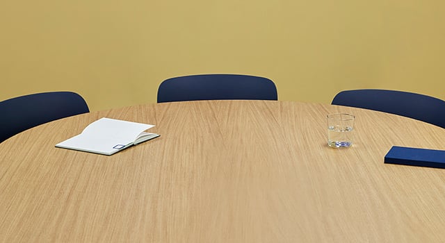 Boardroom table and chairs