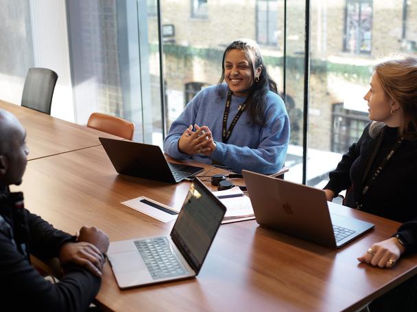 MOO employees in the office